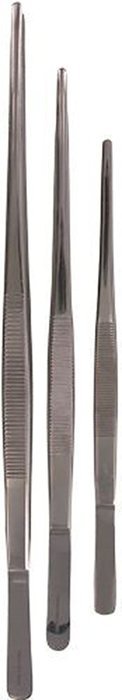 Adecco LLC 3PCS Stainless Steel Planting Tongs tweezer with precision serrated tips for surgical & sea food N2