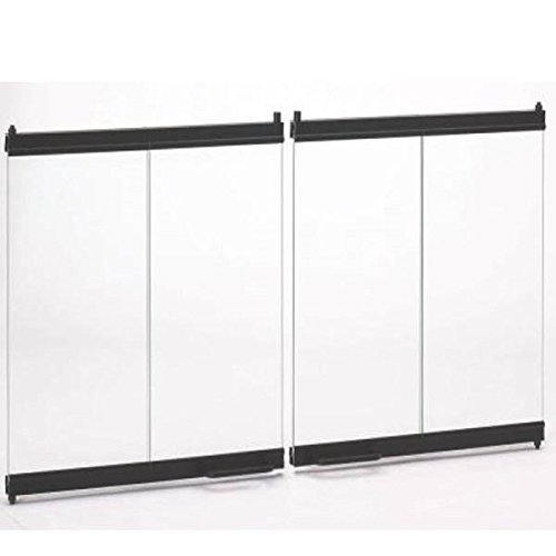 Comfort Flame BDB42 Fireplace Wood Burning Deluxe Aluminum Bi-Fold Door, 42-Inch, Black