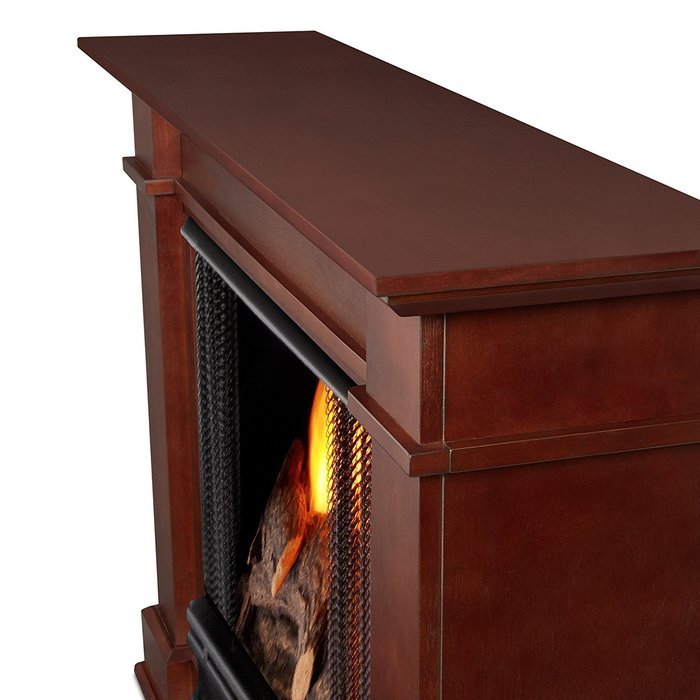 Real Flame Devin Ventless Gel Fireplace Dark Espresso N4