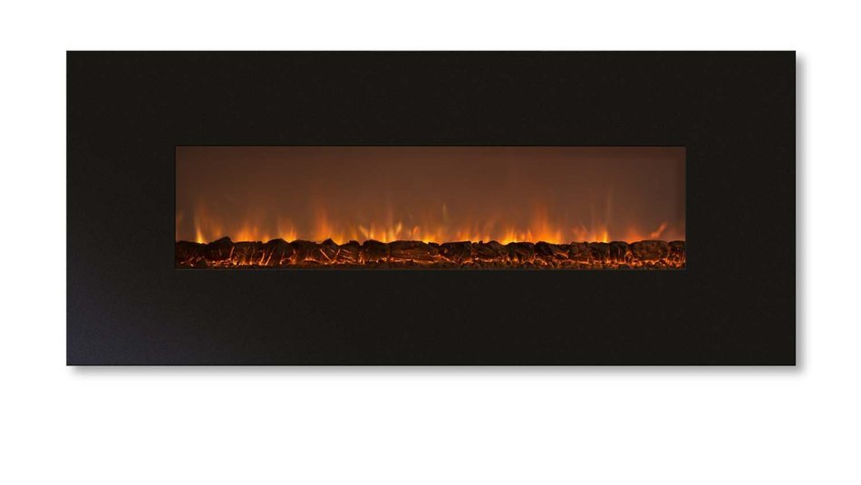 Modern Flames CLX-2 Series Electric Fireplace with Black Stainless Steel Front, 144-Inch N24