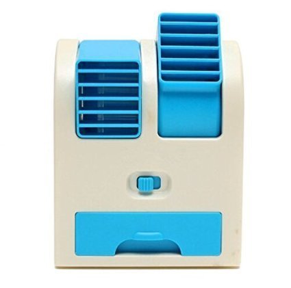 Alytimes Desktop Dual Bladeless Portable Adjustable Angles Scented Air Conditioning Air Cooler USB Electric Mini... N4