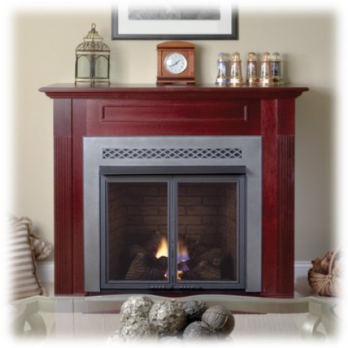 Majestic LCUF32-R Lo-Rider LCUF Clean Face Firebox with 32" Opening Herringbone Refractory Firebrick Radiant Design...