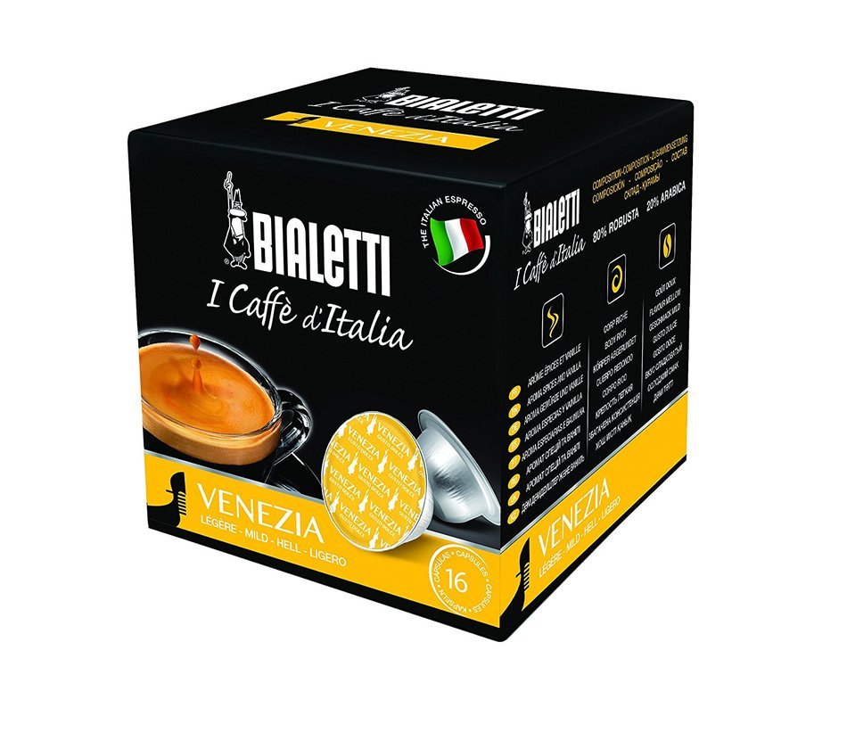 Bialetti 6822 Mini Express Espresso Capsules, Napoli, 16-pack N5