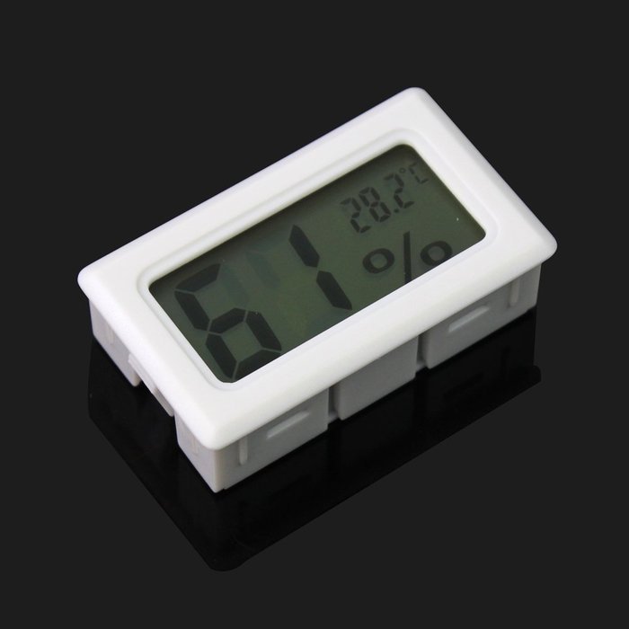 RHX White Digital Temperature Humidity Meter Gauge Thermometer Hygrometer LCD Pocket N3