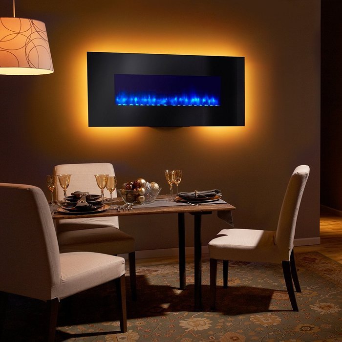 Simplifire 58'' Modern Linear Wall Mount Electric Fireplace N7