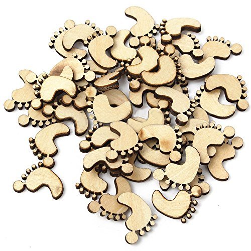 MuLuo 50pcs/Pack Environmental Protection Children Button / a Small Feet Button 2 Holes a Small Feet