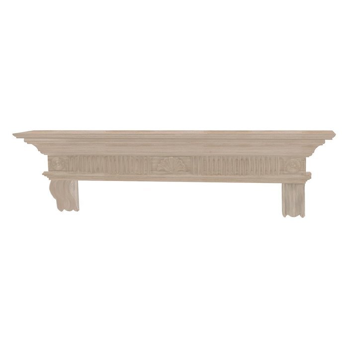 Pearl Mantels Devonshire Traditional Fireplace Mantel Shelf N2