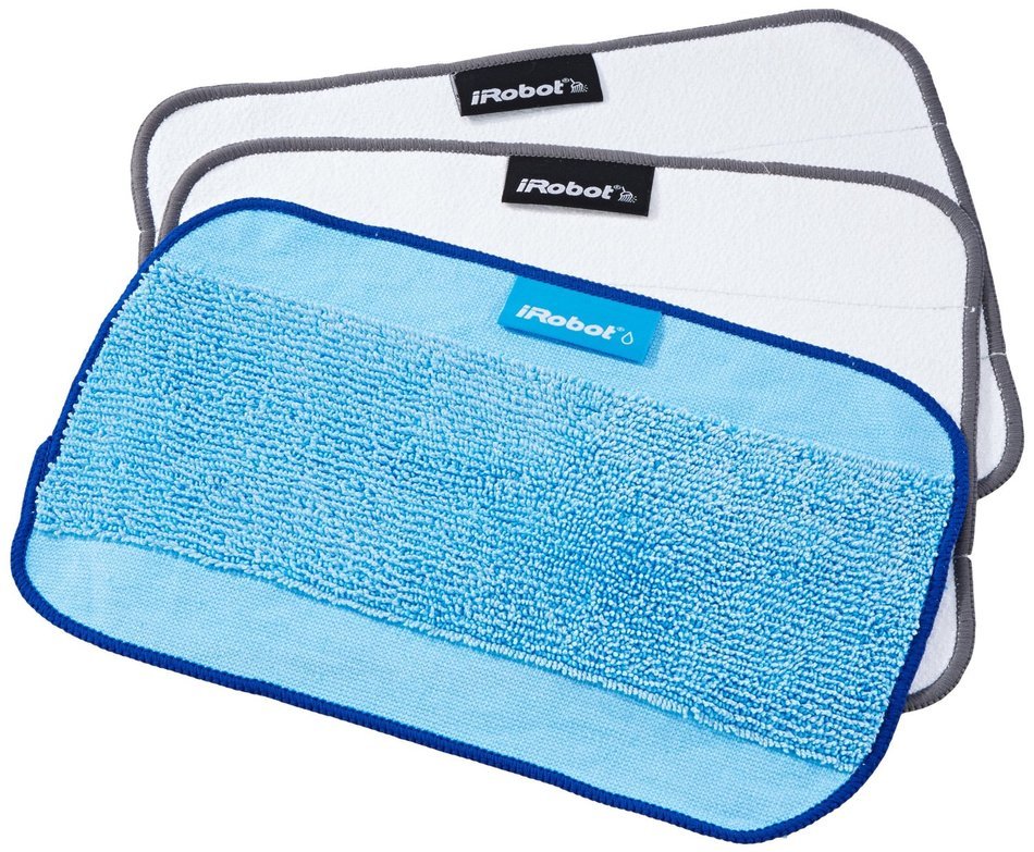 3-Pack Microfiber Cleaning Cloths, Mixed for Braava Floor Mopping Robot