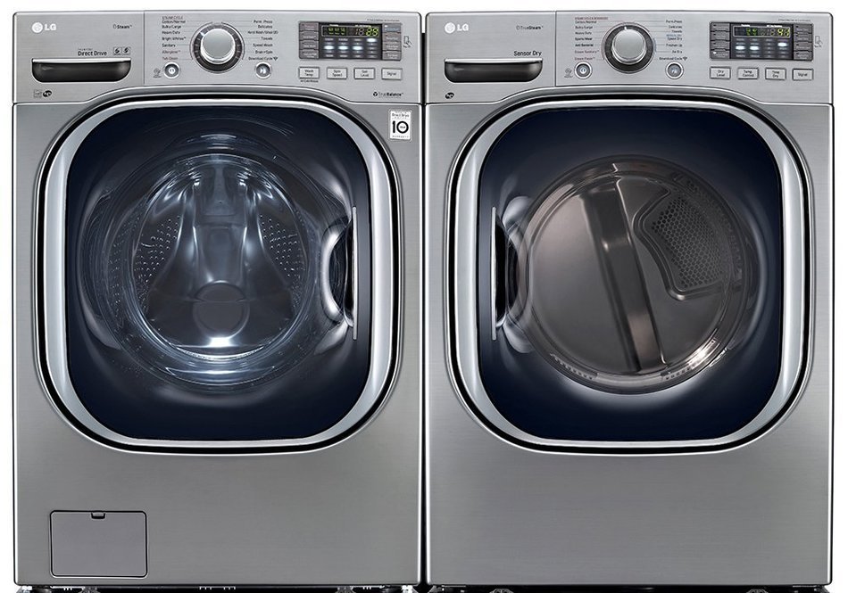 Power Pair Special-LG Turbo Series Ultra-Capacity Laundry System with Steam*GRAPHITE STEEL*(WM4270HVA_DLEX4270V)