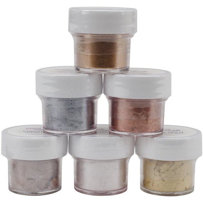Petal Crafts Luster Dust Set (6 Pack), Metallic