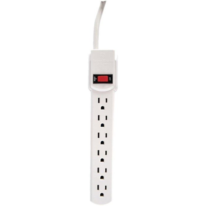 GE HEP55253/50268 6-Outlet Power Strip, 9ft Cord consumer electronics