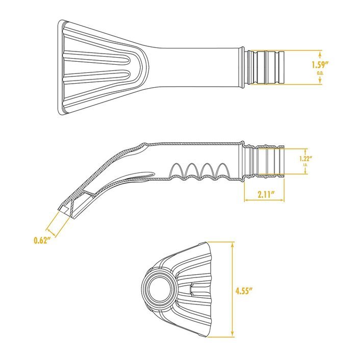WORKSHOP Wet Dry Vacuum Accessories WS17840A Claw Nozzle Shop Vacuum Attachment For Wet Dry Shop Vacuums