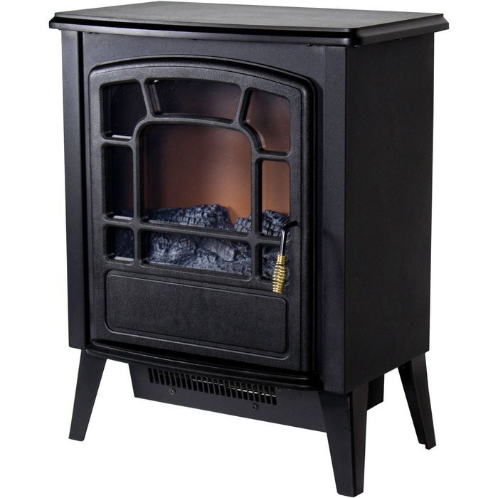 Warm House RSF-10324 Bern Retro-Style Floor Standing Electric Fireplace N3