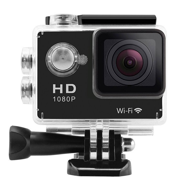 dOvOb SJ4000 Wifi 2.0 Inch Full HD 1080P 12MP Waterproof Action Camera (Black) with Battery Charger and 2 Batteries