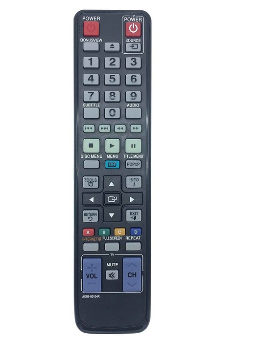 VINABTY New Replaced REMOTE AK59-00104R fit for SAMSUNG BD-C6500 BD-C5500 BD-D6500/ZA BD-D6100C/ZA BD-P1580 BD-P1590M...