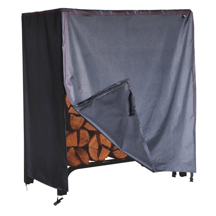 BroilPro Accessories Heavy Duty Vinyl Log cover 4' (8', black) N5