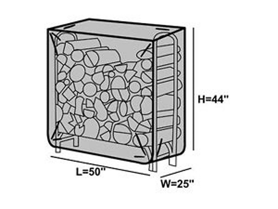CoverMates &ndash; Log Rack Cover &ndash; 4 FT 50L x 25W x 44H &ndash; Classic Collection &ndash; 2 YR Warranty &ndash; Year Around Protection N9