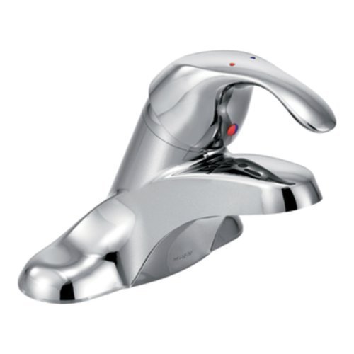 Moen 8439F05 Commercial M-Bition 4-Inch Centerser Lavatory Faucet with 3-Inch Lever Handle, 0.5-gpm, Chrome by...