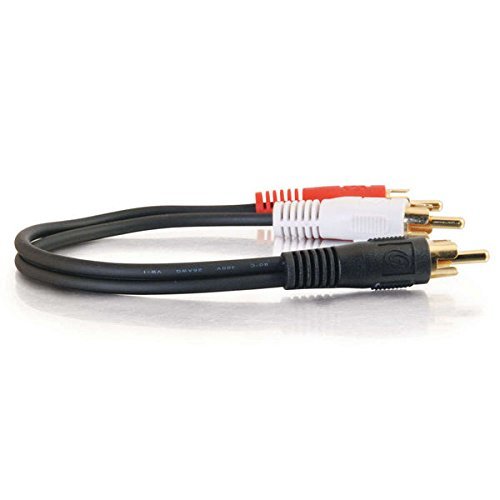 C2G / Cables To Go 03161 6in Value Series One RCA Mono Male to Two RCA Stereo Male Y-Cable