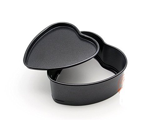 Astra Gourmet Set of 2 Mini Non-Stick Heart Springform Pan,4 by 2-Inch