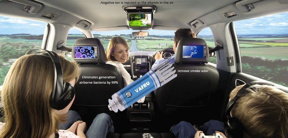 [CE&FCC) Genine Vafru Car Air Purifier Ionizer Newest Version, Air Freshener and Order Eliminator Improve car... N7