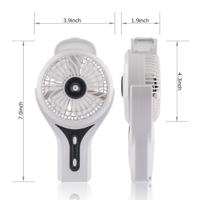 D-FantiX Portable Handheld Misting Fan Personal Cool Mist Humidifier Rechargeable Mini Fan Battery Operated/USB... N21