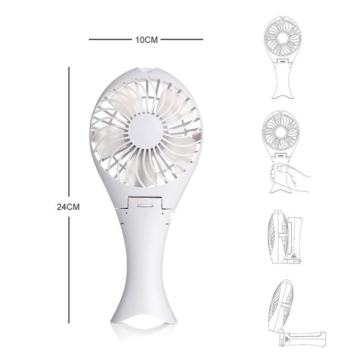 eBerry&reg; USB Fan/Desk Fan/Mini Fan/Powered Fan/Hand Held Fan/Mermaid Fan/ Portable Battery Fan/ USB Mini Foldable... N19