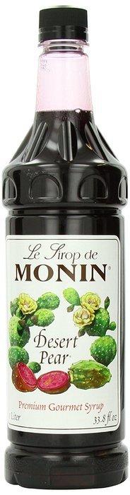 Monin Flavored Syrup, Desert Pear, 33.8-Ounce Plastic Bottles (Pack of 4) N4