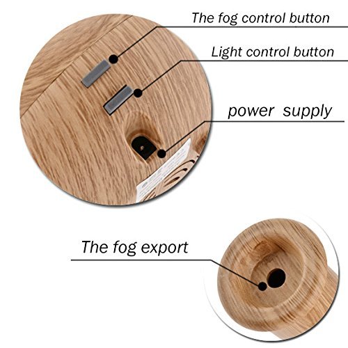 Viment New Fashion Electric Aromatherapy Essential oil Aroma Ultrasonic Diffuser Cool Mist Humidifier Wood with... N6