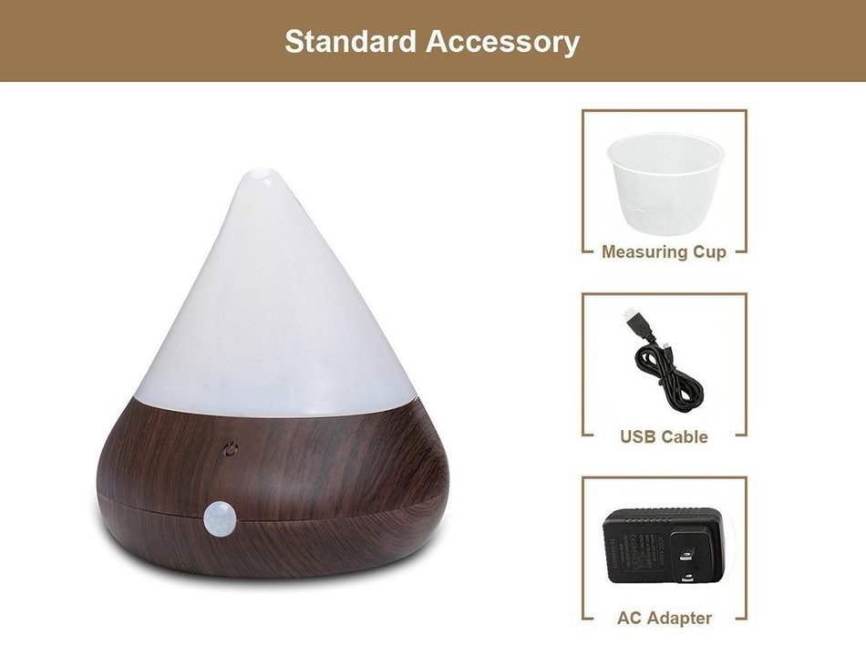 DAZU Aromatherapy Essential Oil Diffuser - 150 ml Portable USB Ultrasonic Cool Mist Aroma Humidifier with Infrared... N7