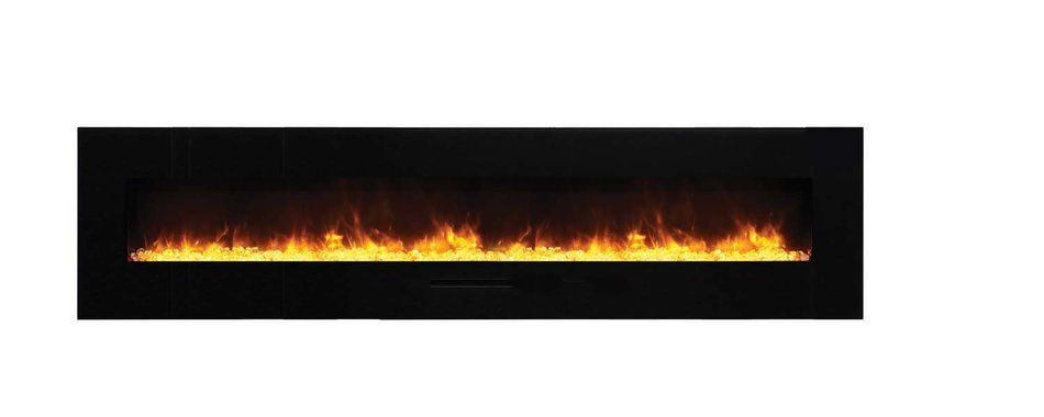 Amantii Wall Mount / Flush Mount Series Electric Fireplace with Ember Media Kit, 72 Inch