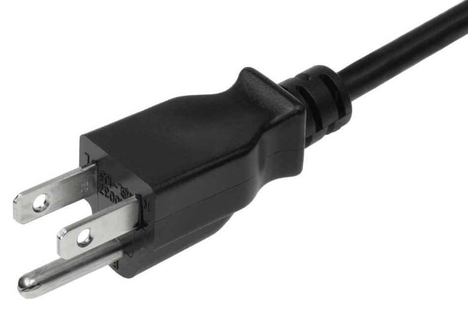 SF Cable Universal 1 feet 3-Slot Notebook AC Power Cord IEC320 C5 to NEMA 5-15P N2