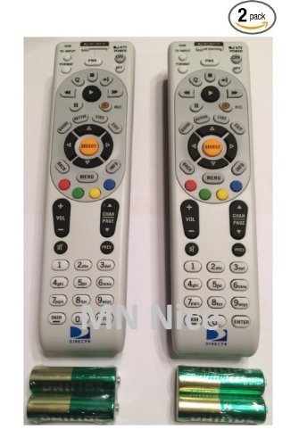 RC65RX 2 Pack NEW DirecTV Remote RC65RX HD/DVR HR24 HR34 H24 H25 RF/IR + 2AA BATTERIES