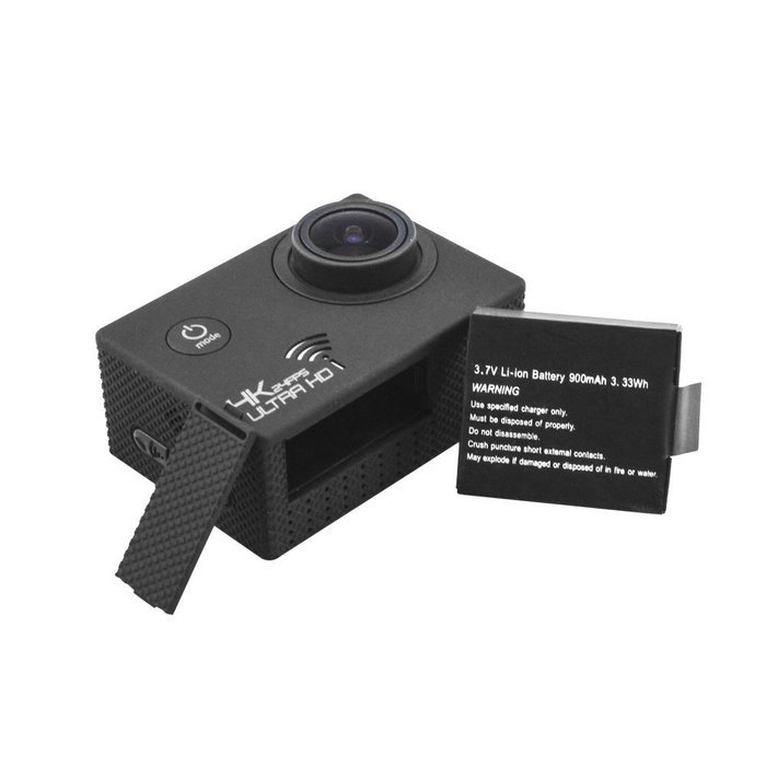 2.0'' LCD 4K Ultra WiFi Action Sports Camera 1080P HD 16MP 170 Degree Wide Angle Lens Waterproof Recorder Cam