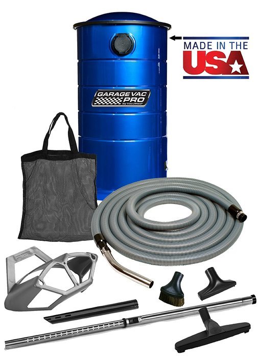 VacuMaid GV50BPRO Professional Wall Mounted Utility and Garage Vacuum with 50 ft Hose and Tools