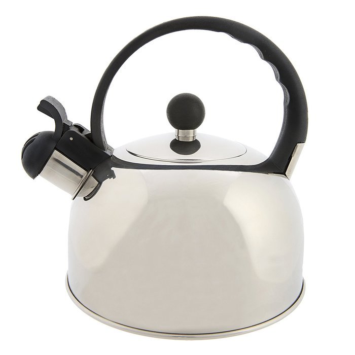 Primula Today Simon Whistling Kettle &ndash; Whistling Spout, Locking Spout Cover, and Stay-Cool Handle &ndash; Stainless... N5