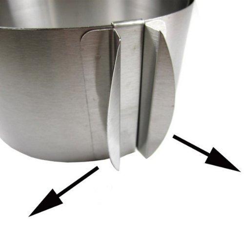 BoatShop DIY Adjustable Rounded Mousse Ring Retractable Circle Ring Cake Mould