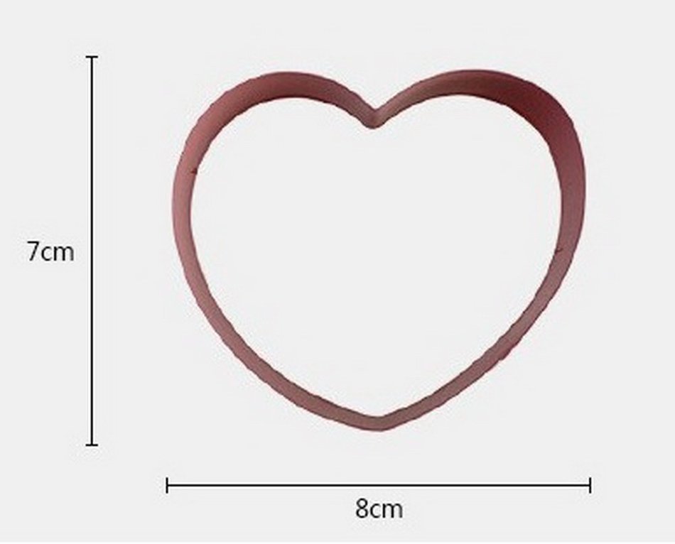 BeautyStyle Heart Shaped Cake Mold Bakeware Tinplate Pink