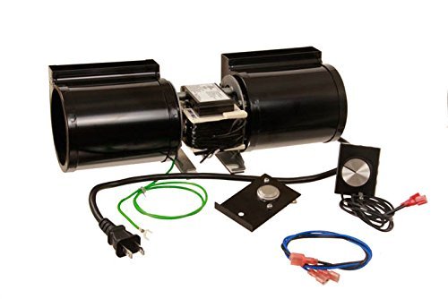 GFK-160A Fan Kit With Rheostat Control and Temperature Disk, Fireplace Blower Fan Kit