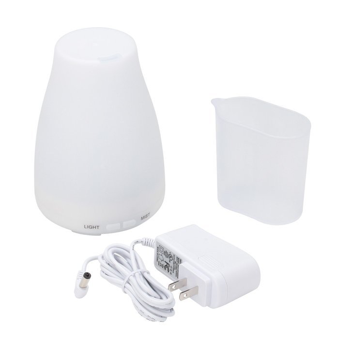 Essential Oil Diffuser 100ml Compact Ultrasonic AromaTherapy Oil Cool Mist Humidifier with Adjustable Mist, Colors... N5