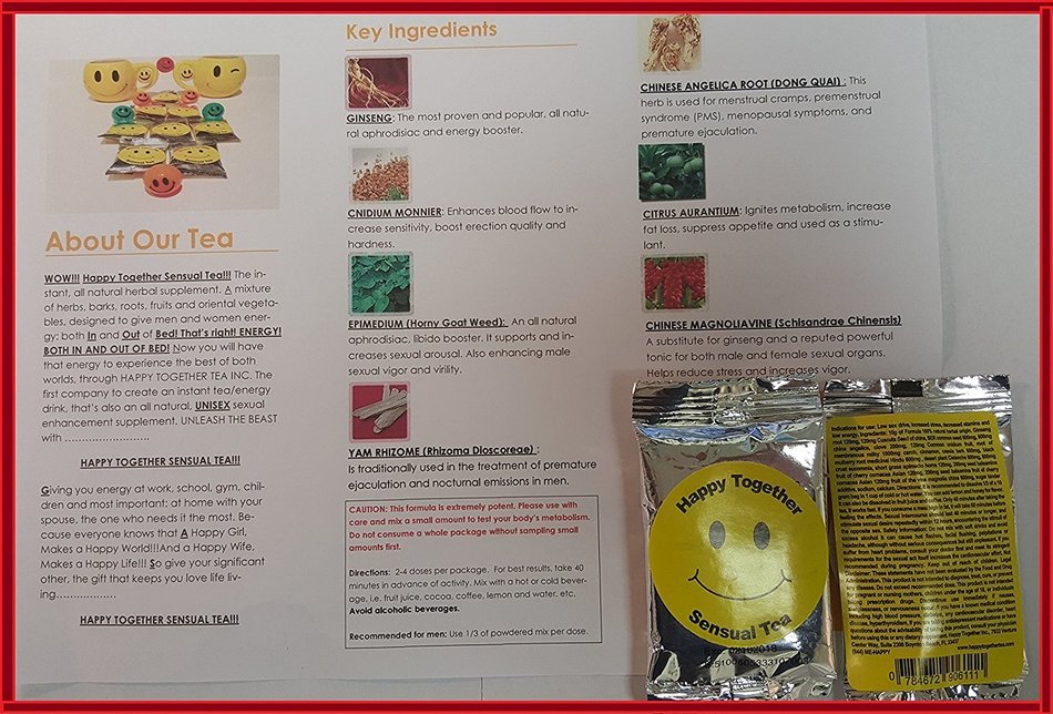 Vpower All Natural Herbal Tea for Increasing Libido, Boosts Testosterone and Nitric Oxide, Which Improves Erectile... N2