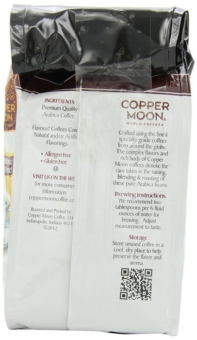 Copper Moon Hazelnut Coffee, Medium Roast, Ground, 12-Ounce Bags (Pack of 3) N2
