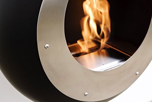 Cocoon Fires Ventless Ethanol Wall Mount Vellum Black Fireplace N4