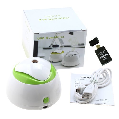 AGPtek&reg; Mini USB Air Mist Humidifier for Bedrooms, Living Rooms,Car,Home and Office With USB Card Reader N5