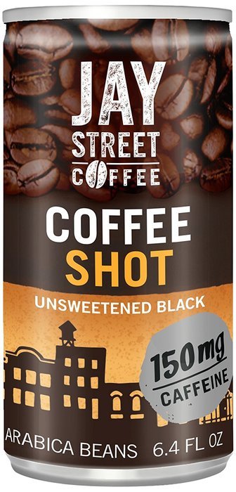 Jay Street Coffee, Coffee Shot, Unsweetened Black, 6.4 Ounce (Pack of 20) N4