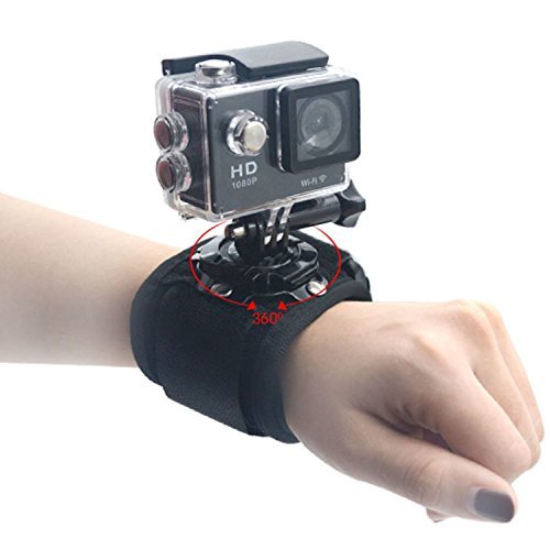 Kekexili Accessories For Gopro 360 Degree Wrist Mount Band Strap And Screw For GO PRO Hero 4 3 3+ 2 SJ4000 SJ5000...