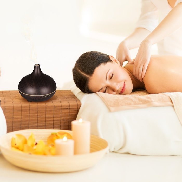 Essential Oil Diffuser, ARCHEER 300ml Cool Mist Humidifier with 7 color changing LED Lights Ultrasonic Aroma Diffuser... N5