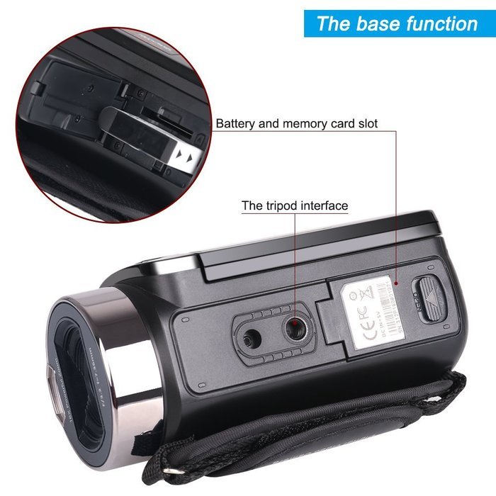 Camera Camcorders, Besteker Portable 1080P 24MP 16X Digital Zoom Video Camcorder with 2.7" LCD and 270 Degree... N3