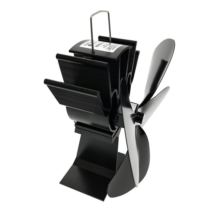 Signstek 4 Blade Heat Powered Stove Fan for Wood Log Coal Fire Burner Fireplace N5