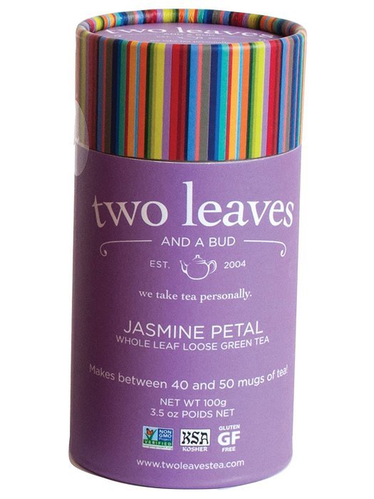 Two Leaves and a Bud Jasmine Petal Loose Tea Cylinder, 3.5 Ounce Packages N2